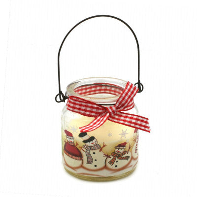 Bougie Merry Christmas Bonhomme De Neige