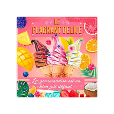 Plaque Métal Humour - Le Flagrant Délice